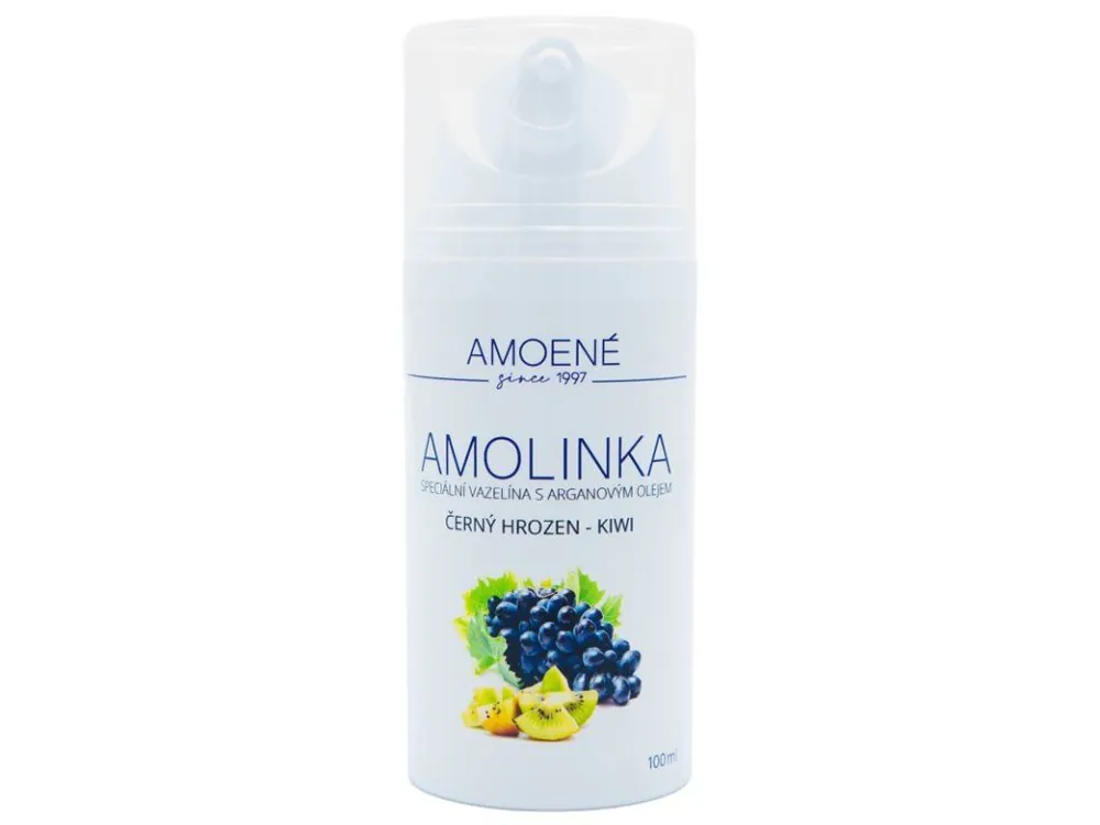 Akční Nabídka AMOLINKA Luxusní vazelína s Arganovým olejem 100ml - vůně Kiwi a černý hrozen