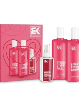 BRAZIL KERATIN Set Dtangler Cystine - dárková sadapro rekonstrukci vlasového vlákna Expresní Doručení