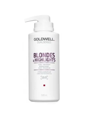GOLDWELL Dualsenses Blondes And Highlights 60sec Treatment 500ml - maska pro bílou blond Nízká Cena