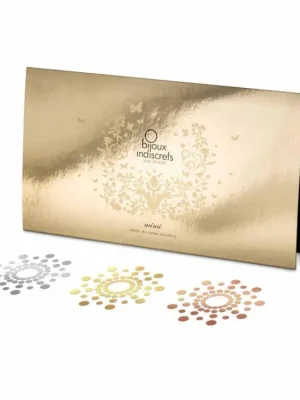 Horká Nabídka Bijoux Indiscrets Mimi Metallic - ozdoby na bradavky 3 ks