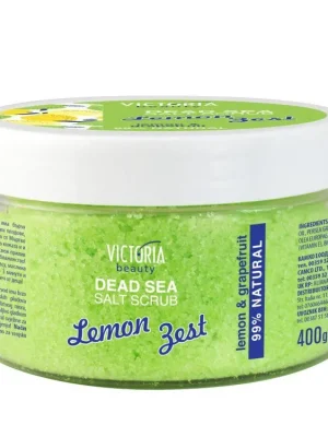 Sezónní Sleva Victoria beauty Tělový peeling se solí z Mrtvého moře s vůní limetky a grepu 400 g