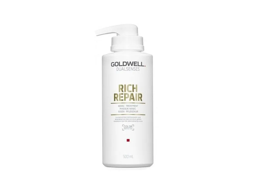 Tovární Cena GOLDWELL Dualsenses Rich Repair 60sec Treatment 500ml - intenziv. maska pro lámavé vlasy