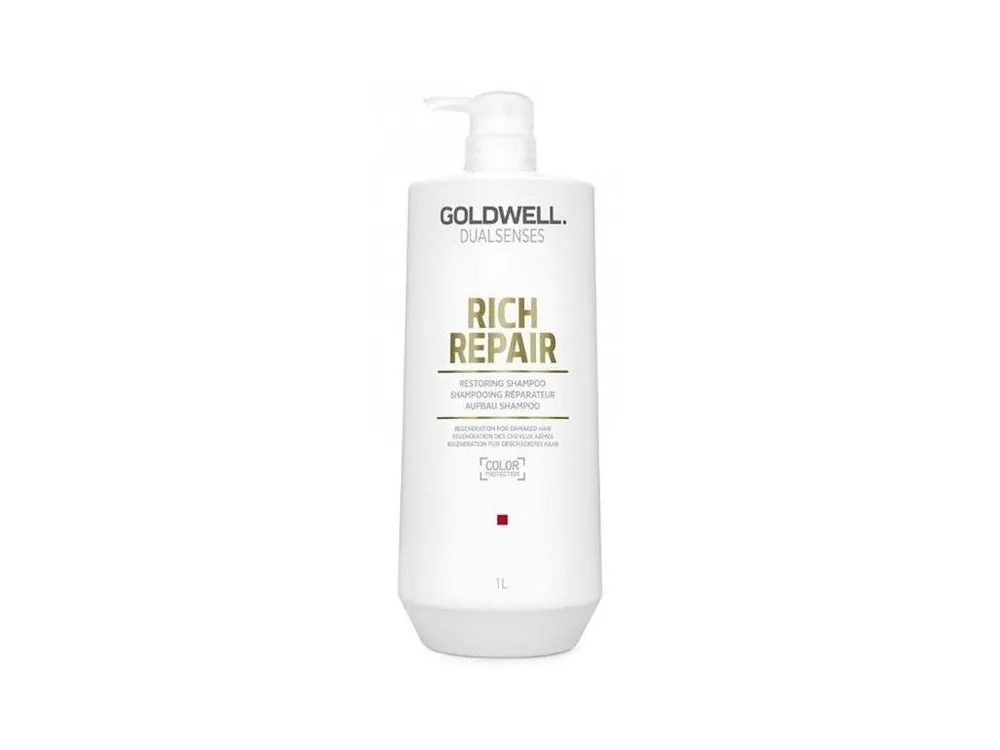 Aktuální GOLDWELL Dualsenses Rich Repair Shampoo 1000ml - regenerační šampon pro suché vlasy