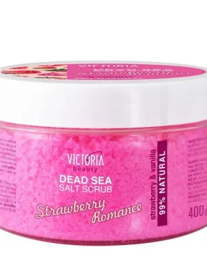 Vysoce Kvalitní Victoria beauty Tělový peeling se solí z Mrtvého moře s vůní čerstvých jahod 400 g