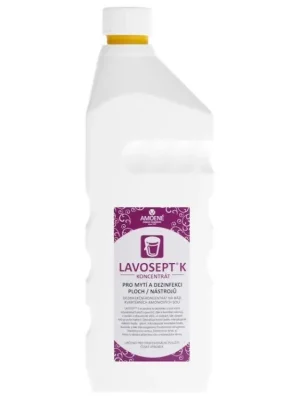 Aktuální LAVOSEPT K Podlahy Koncentrát na dezinfekci ploch a nástrojů 1000ml - s vůní trnky