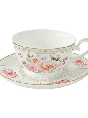 Easy Life Porcelánový šálek a podšálek A Day In The Garden 220 ml Nová Kolekce