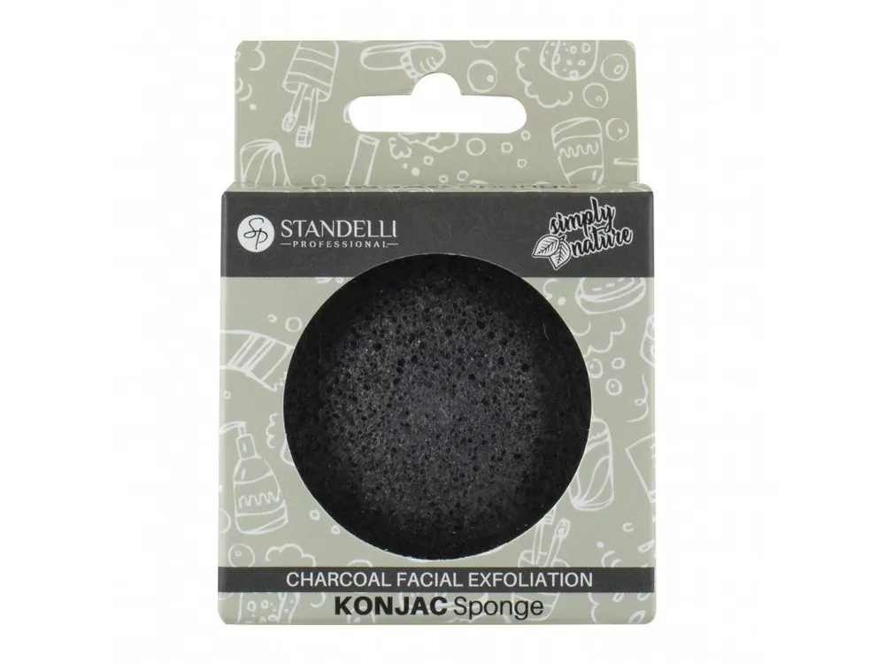 Přímo Od Výrobce Standelli Professional Simply nature Odličovací houbička Konjac s aktivním uhlím
