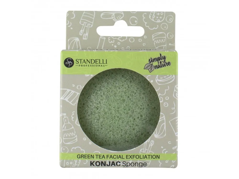 Cenová Bomba Standelli Professional Odličovací konjaková houbička se zeleným čajem