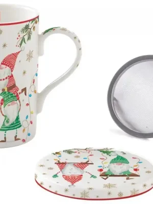 Ihned K Objednání Easy Life Vánoční čajový hrnek Ready For Christmas s nerezovým sítkem 350 ml