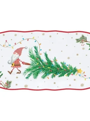 Značkový Easy Life Vánoční servírovací talíř Ready For Christmas 37×14 cm