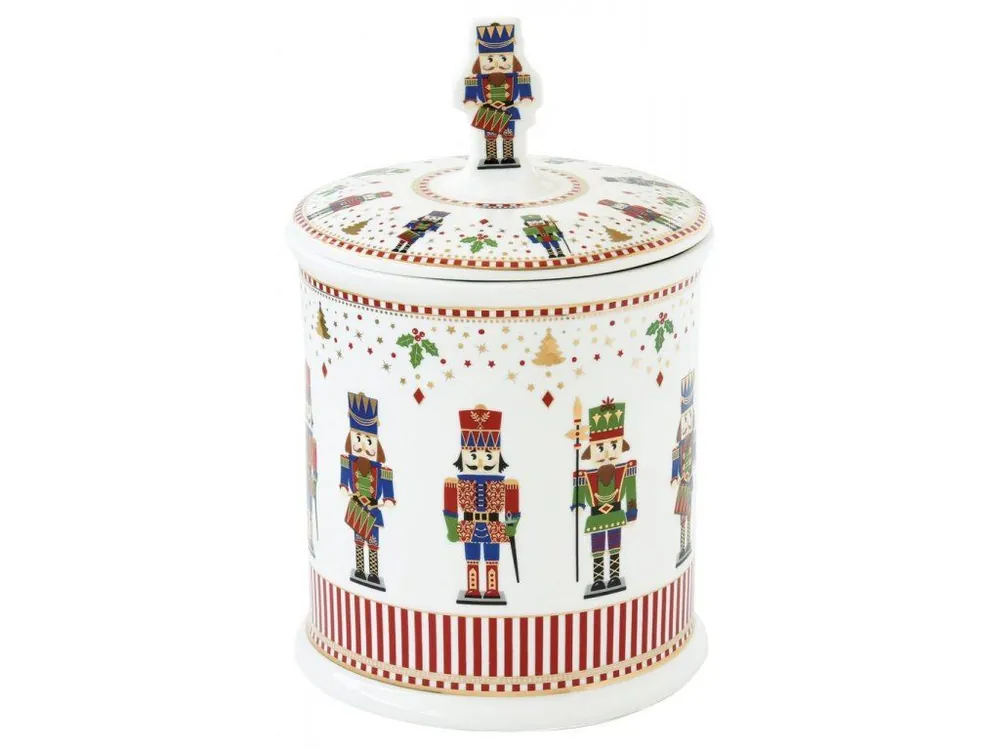 Novinka Easy Life Porcelánová dóza Nutcracker 14x21 cm