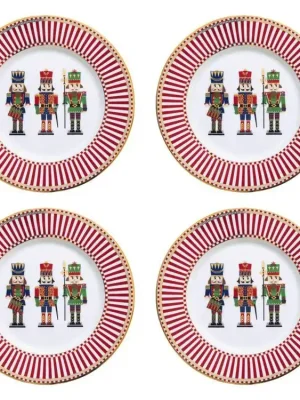 Nejlepší Volba Easy Life Sada čtyř dezertních talířků Nutcracker ø 19 cm 4 ks