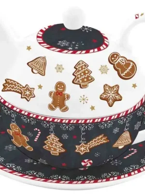 Cenový Hit Easy Life Porcelánová konvička s hrnkem Gingerbread350 ml