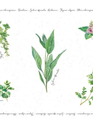 Víkendová Akce Easy Life Plastové prostírání Herbarium 45×30 cm