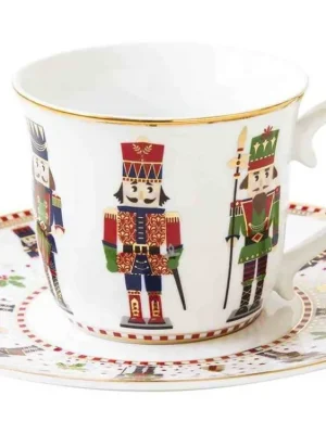 Easy Life Porcelánový šálek a podšálek Nutcracker 200 ml Ověřený