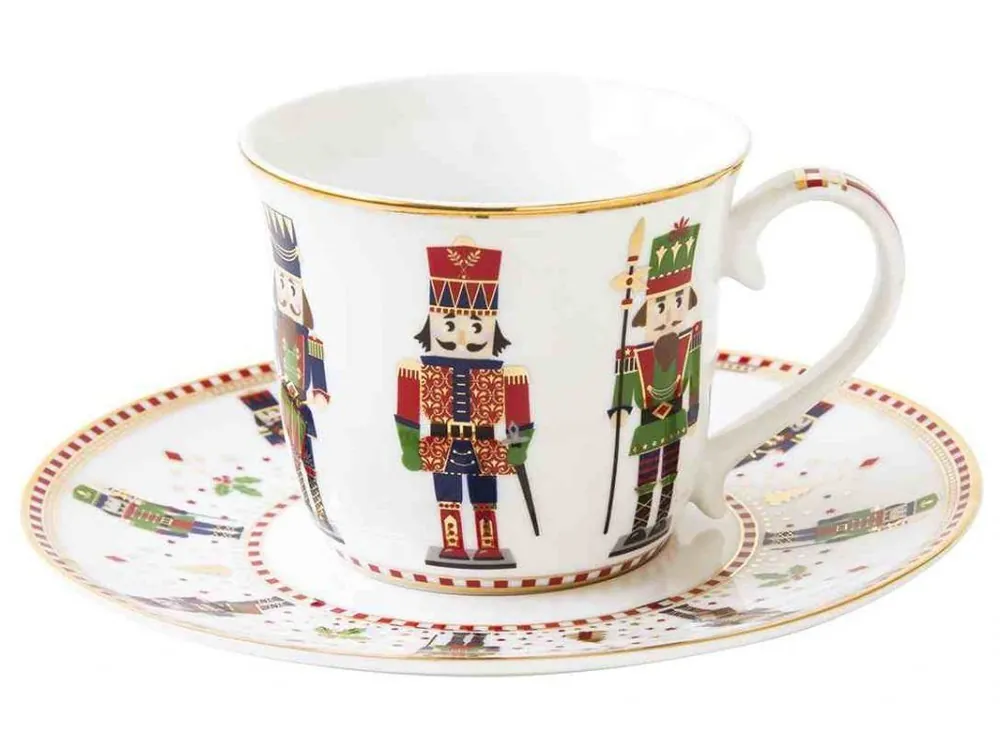 Easy Life Porcelánový šálek a podšálek Nutcracker 200 ml Ověřený