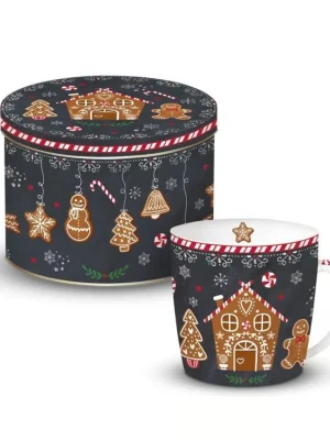 Easy Life Porcelánový hrnek Gingerbread v plechové dóze 350 ml Kup Teď