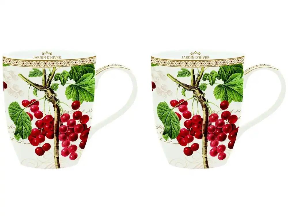 Easy Life Sada porcelánových hrnků Jardin D´hiver v dárkové krabičce 2x350 ml Super Cena