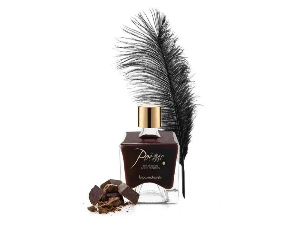 Sezónní Sleva Bijoux Indiscrets Poeme - body painting set čokoláda 50 ml