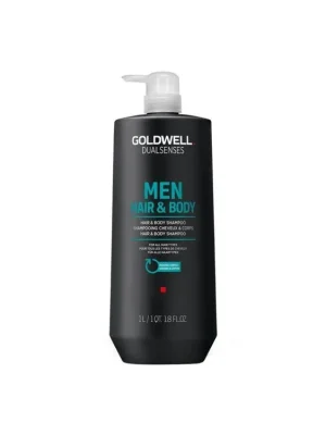 GOLDWELL Dualsenses Men Hair And Body Shampoo 1000ml - šampon a sprchový gel pro muže Levný