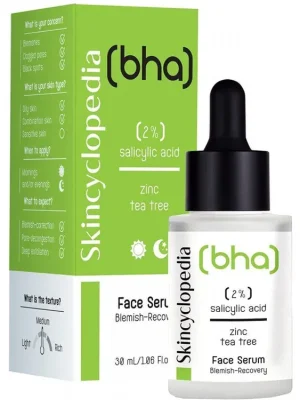 Speciální Cena SKINCYCLOPEDIA Koncentrované pleťové sérum pro problematickou pleť, akné 2% kyselina salicylová + tea tree olej 30 mL
