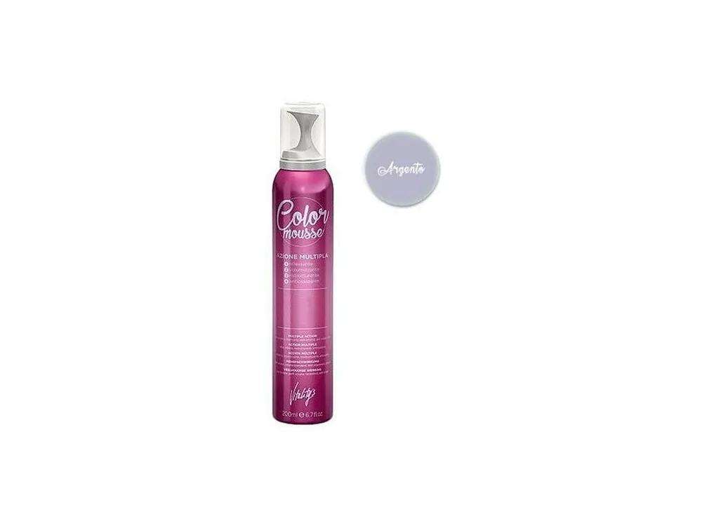 VITALITYS Color Mousse ARGENTO barevné pěnové tužidlo 200ml - stříbrné Nejlepší Volba