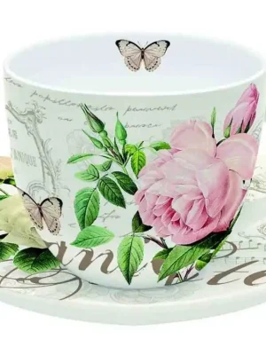 Originální Easy Life Porcelánový šálek a podšálek na čaj Jardin Botanique 200 ml