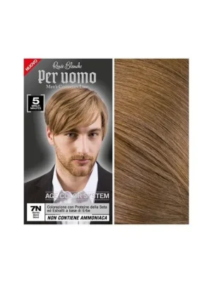 Dokud Zásoby Vydrží RENEÉ BLANCHE Per Uomo 7N Blond - 5ti minutová barva na vlasy pro muže - blond