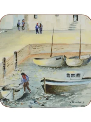 Oblíbený Creative Tops Korkové podložky pod skleničky Cornish Harbour 10,5×10,5 6 ks