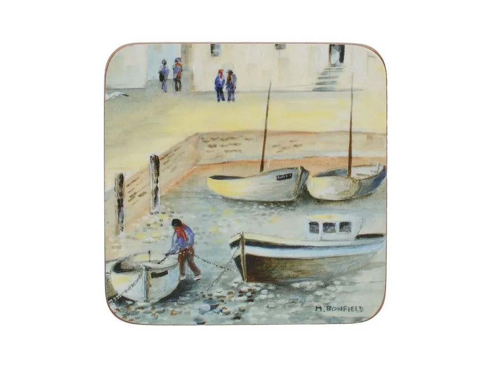 Oblíbený Creative Tops Korkové podložky pod skleničky Cornish Harbour 10,5×10,5 6 ks