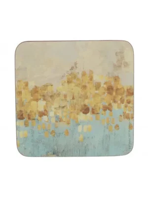 Dokud Zásoby Vydrží Creative Tops Korkové podložky Golden Reflections 10,5x10,5 cm 6 ks