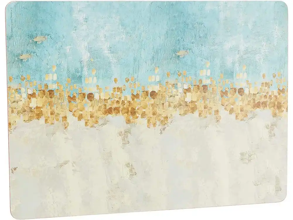 Sezónní Sleva Creative Tops Korkové prostírání Golden Reflections 30×23 cm 6 ks