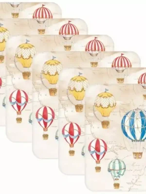 Nízká Cena Easy Life Korkové podložky Air Balloons 10,5×10,5 cm 6 ks