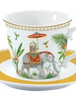 Objednat Nyní Easy Life Porcelánový šálek a podšálek Marajah v dárkové krabičce 200 ml