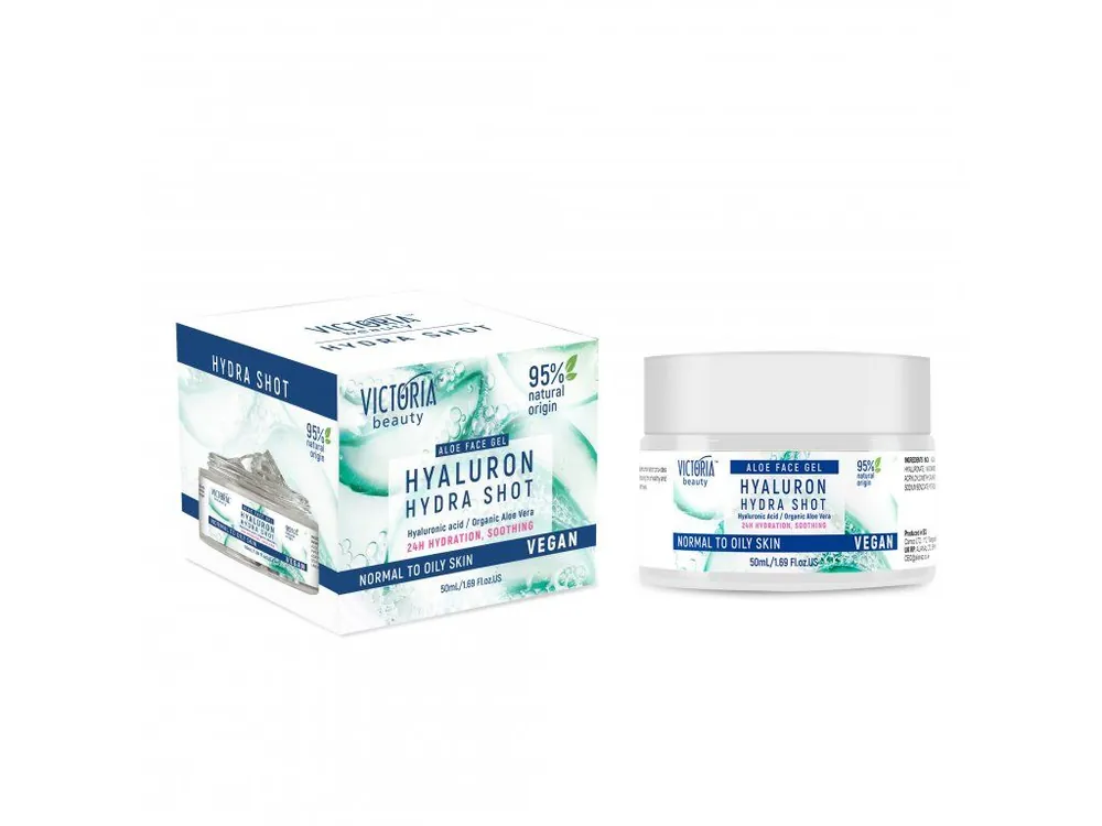 Nakupujte Hned Victoria beauty Vegan Hyaluron Hydra shot Denní hydratační krém s gelovou strukturou s kyselinou hyaluronovou 50 ml
