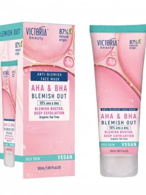 Victoria beauty Vegan Blemish Out AHA BHA Peelingová čisticí maska 50 ml Cenově Výhodný