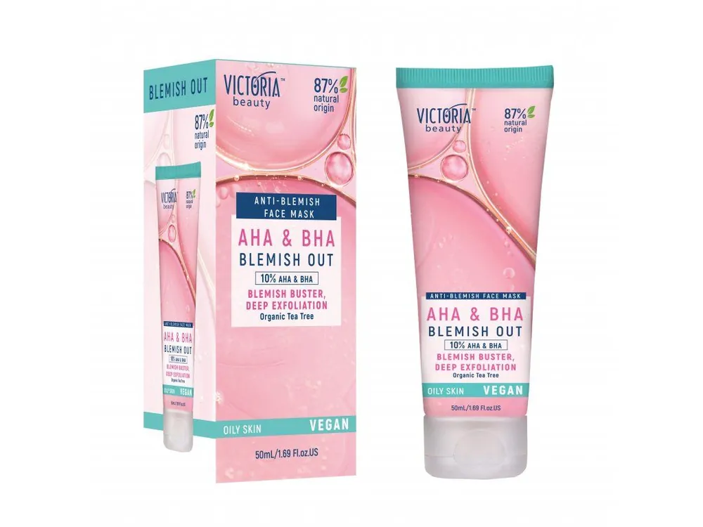 Victoria beauty Vegan Blemish Out AHA BHA Peelingová čisticí maska 50 ml Cenově Výhodný