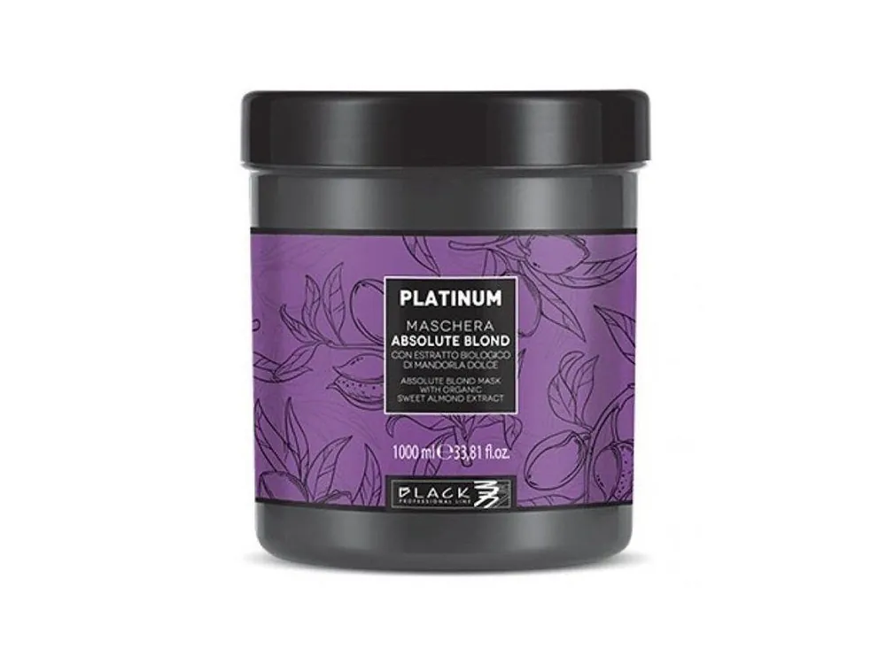 Nová Kolekce BLACK Platinum Absolute Blond Mask 1000ml - maska pro šedivé a melírované vlasy