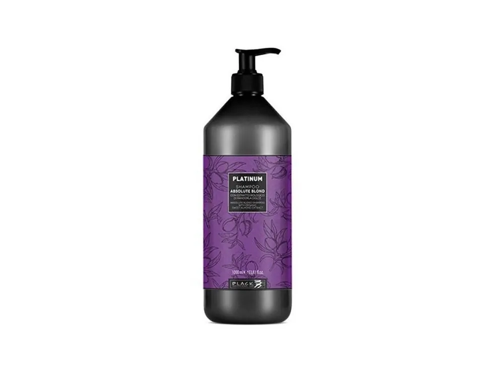 Vysoce Kvalitní BLACK Platinum Absolute Blond Shampoo 1000ml - šampon pro šedivé a melírované vlasy