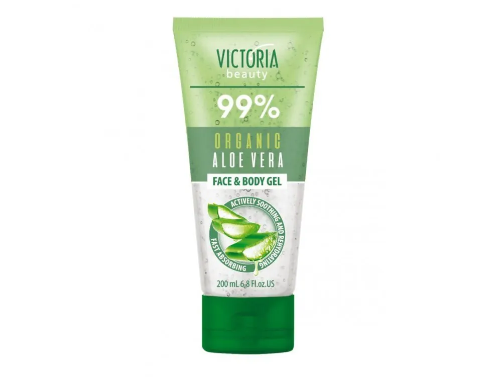 Tovární Cena Victoria beauty Ochlazující pleťový a tělový gel s 99% aloe verou 200 ml