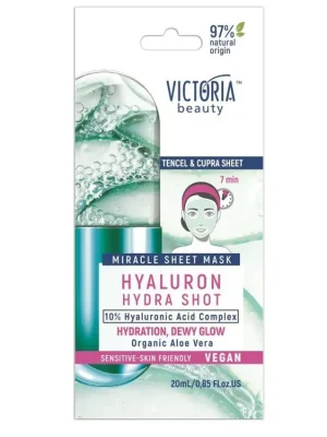 Victoria beauty Hyaluron Hydra shot Zázračná plátýnková maska 10% kyselinou hyaluronovou Cenový Hit