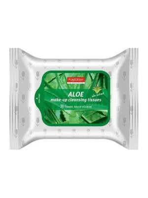 Časově Omezené PuredermČisticí pleťové ubrousky s výtažky z aloe vera, 30 ks