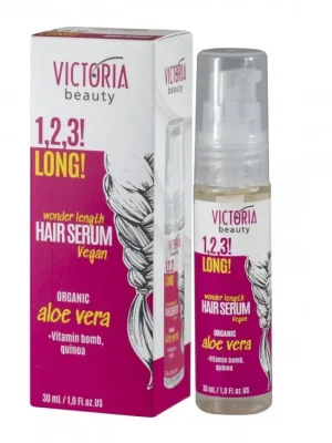 Nejlepší Volba Victoria Beauty 1,2,3 LONG! Vlasové sérum pro dlouhé vlasy s BIO aloe vera 30 mL