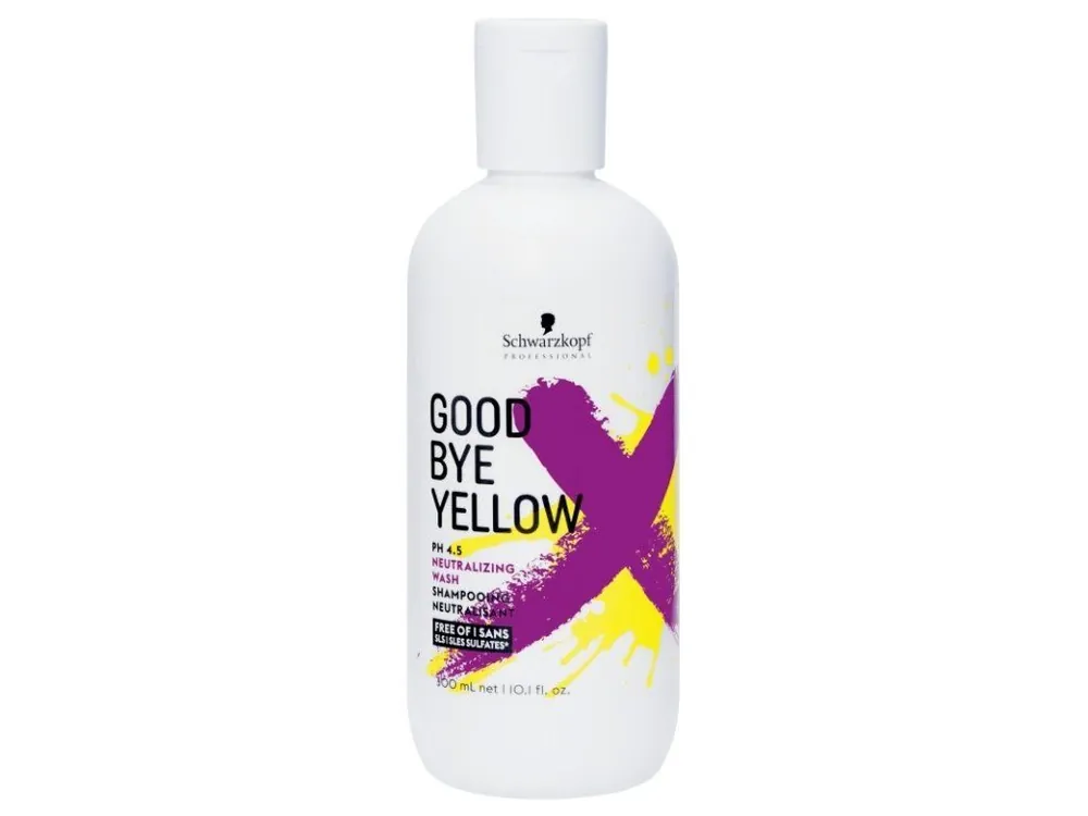 Ověřený SCHWARZKOPF Good Bye Yellow Neutralizing Wash Shampoo 300ml - pro neutralizaci žlutých tónů