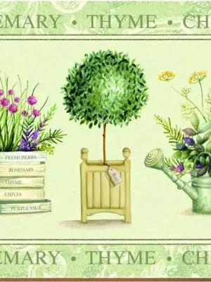 Creative Tops Korkové prostírání Topiary velké 4 ks 40×29 cm Hit Sezóny
