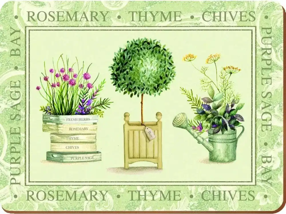 Creative Tops Korkové prostírání Topiary velké 4 ks 40×29 cm Hit Sezóny