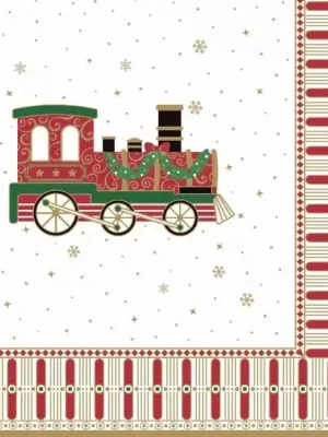 Jen Po Omezenou Doba Easy Life Papírový ubrousek Polar Express 33x33 cm 20 ks