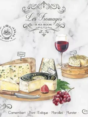 Easy Life Papírový ubrousek Les Fromages 33×33 cm 20 ks Must-Have