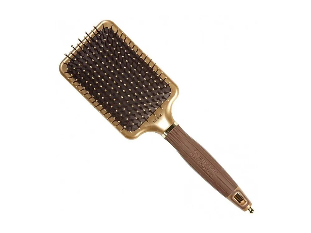 Ověřený OLIVIA GARDEN NT-PDL Nano Thermic Ceramic + ION - plochý kartáč - šířka 84mm