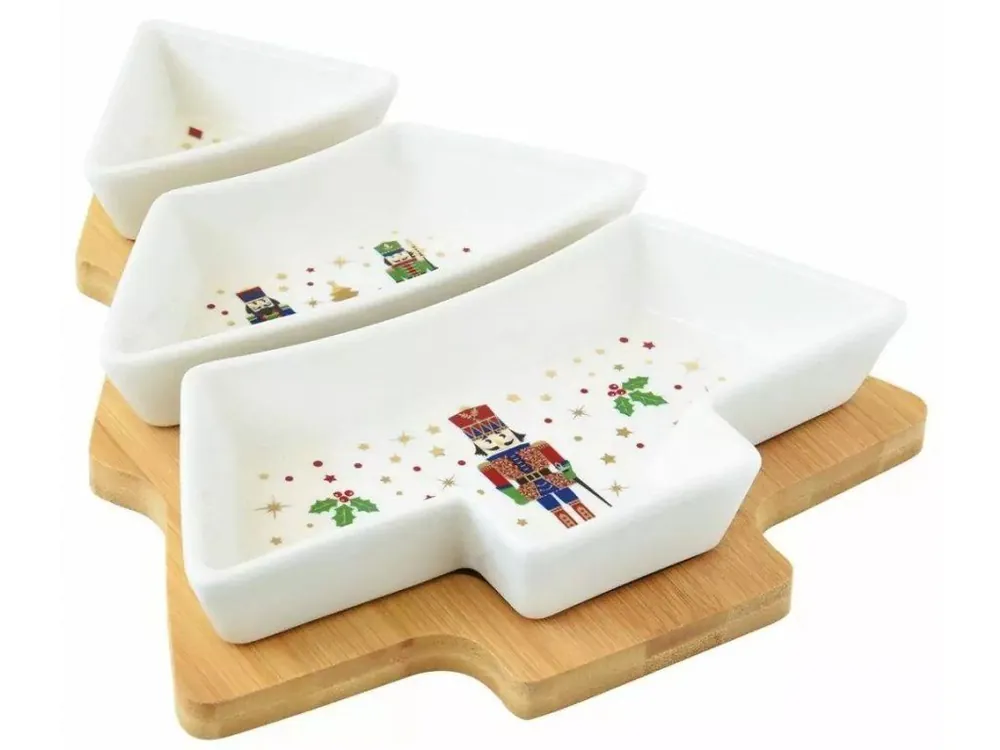 Easy Life Porcelánové servírovací misky Nutcracker 25.5 × 21 cm Speciální Cena